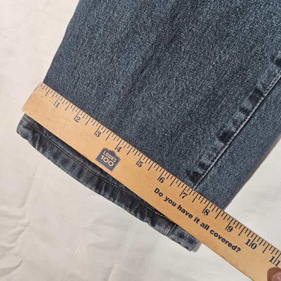 Eddie Bauer Flannel Lined Jeans Womens 10 30x31 Blue Premium Denim Natural Fit - Picture 8 of 11